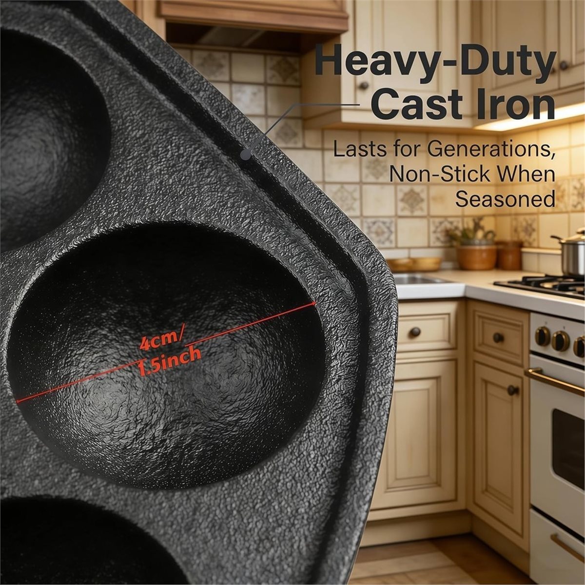 Takoyaki Pan Cast - Cast Iron Takoyaki Pan 12 Hole