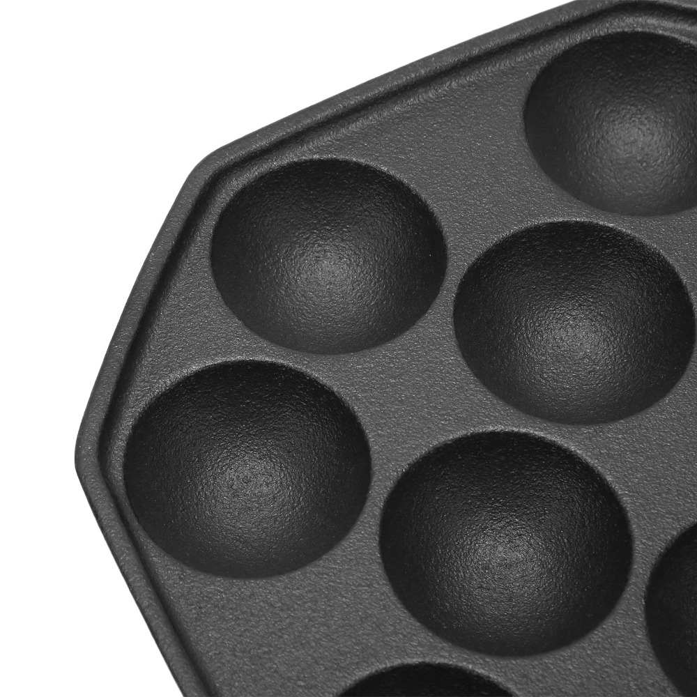 Takoyaki Pan Cast - Cast Iron Egg Puff Frying Pan
