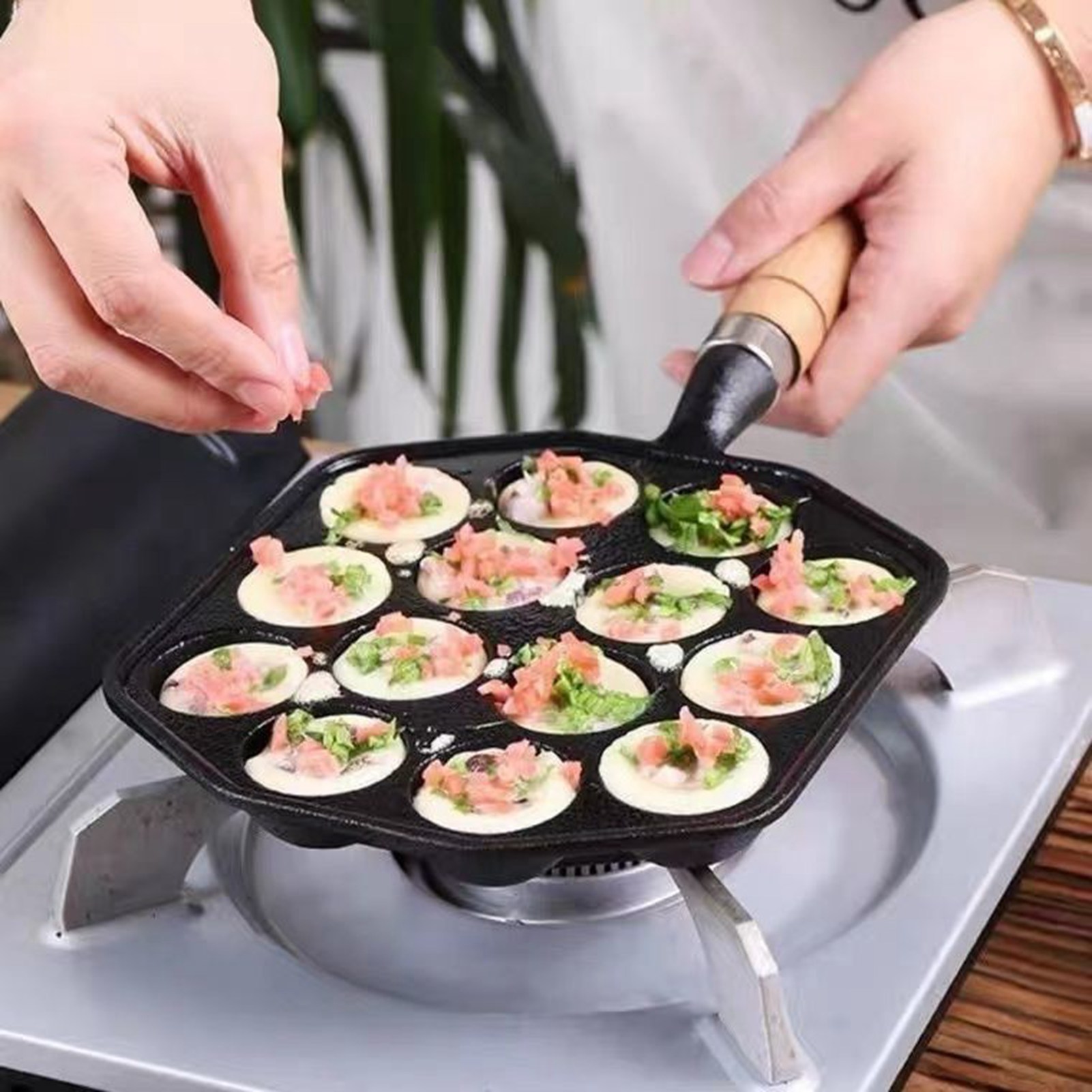Takoyaki Pan Cast - Takoyaki Grill Pan Easy To Clean