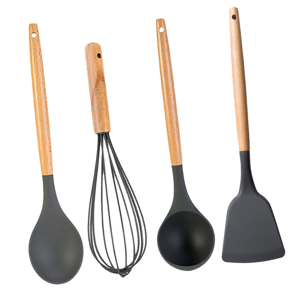 4Pcs Cooking Utensil Set Nonst - Home Cooking Kitchen ulasan dan harga