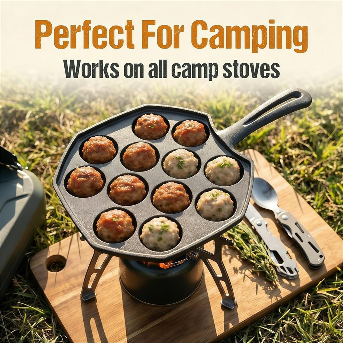 Cast Iron Takoyaki Pan 12 Hole - Takoyaki Pan Cast ulasan dan harga