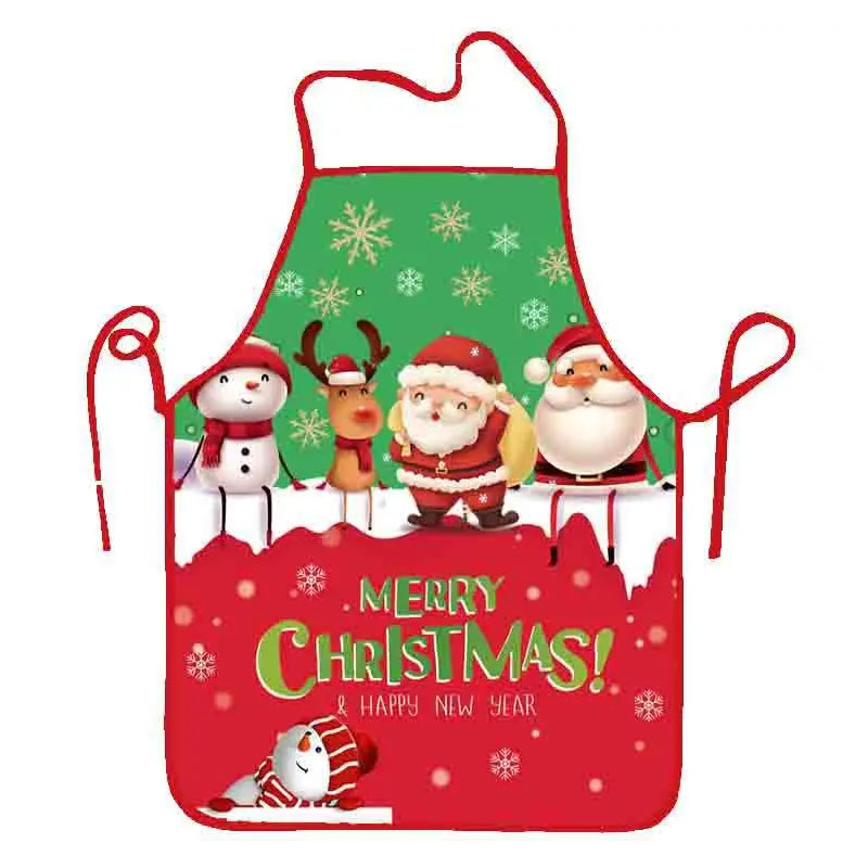 1PC Santa Claus Apron Christma - Home Cooking Dinner ulasan dan harga