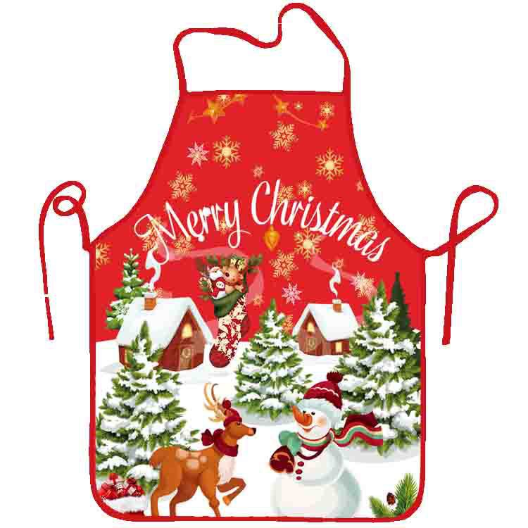 1PC Santa Claus Apron Christma - Home Cooking Dinner ulasan dan harga