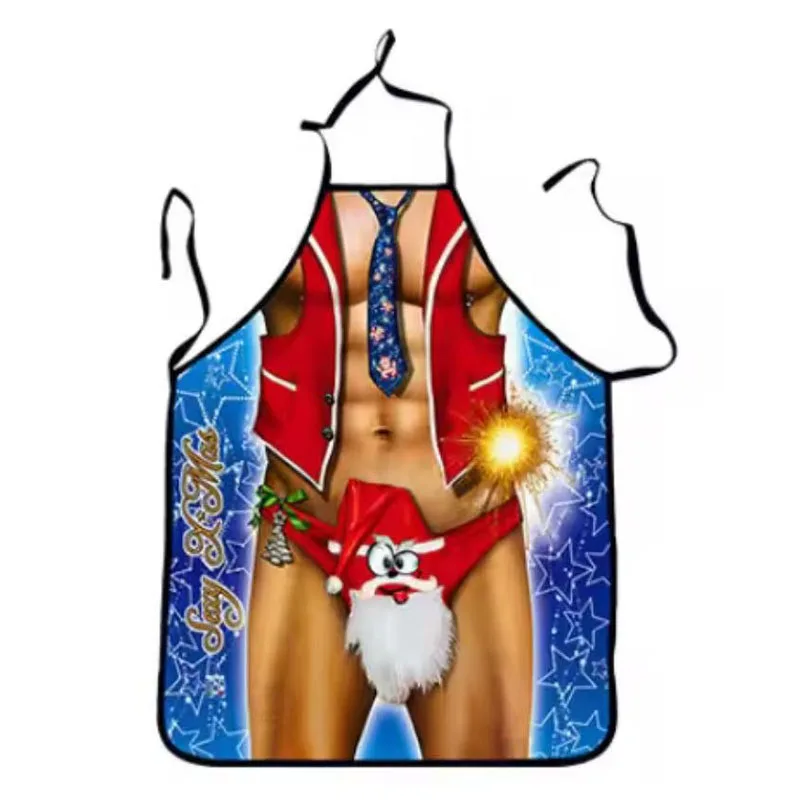 1PC Santa Claus Apron Christma - Home Cooking Dinner ulasan dan harga