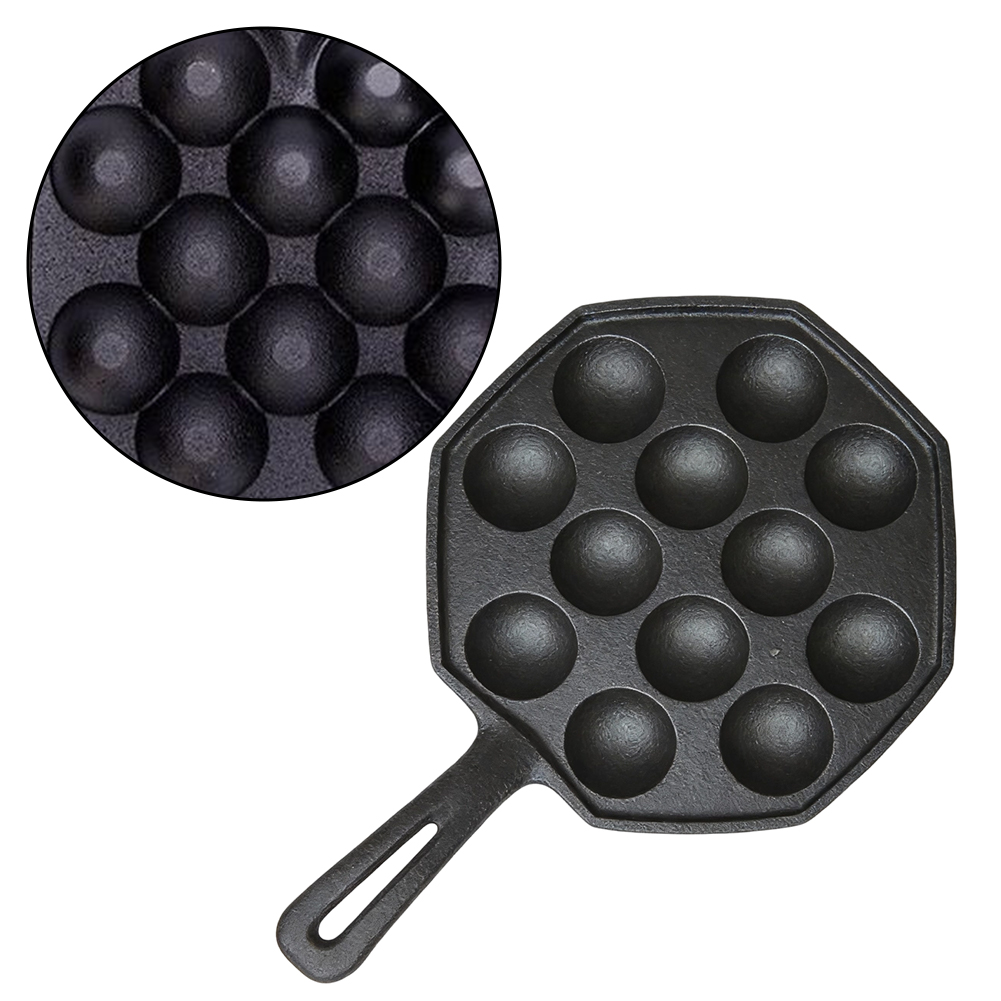 Cast Iron Takoyaki Maker 12 Pi - Takoyaki Pan Cast ulasan dan harga