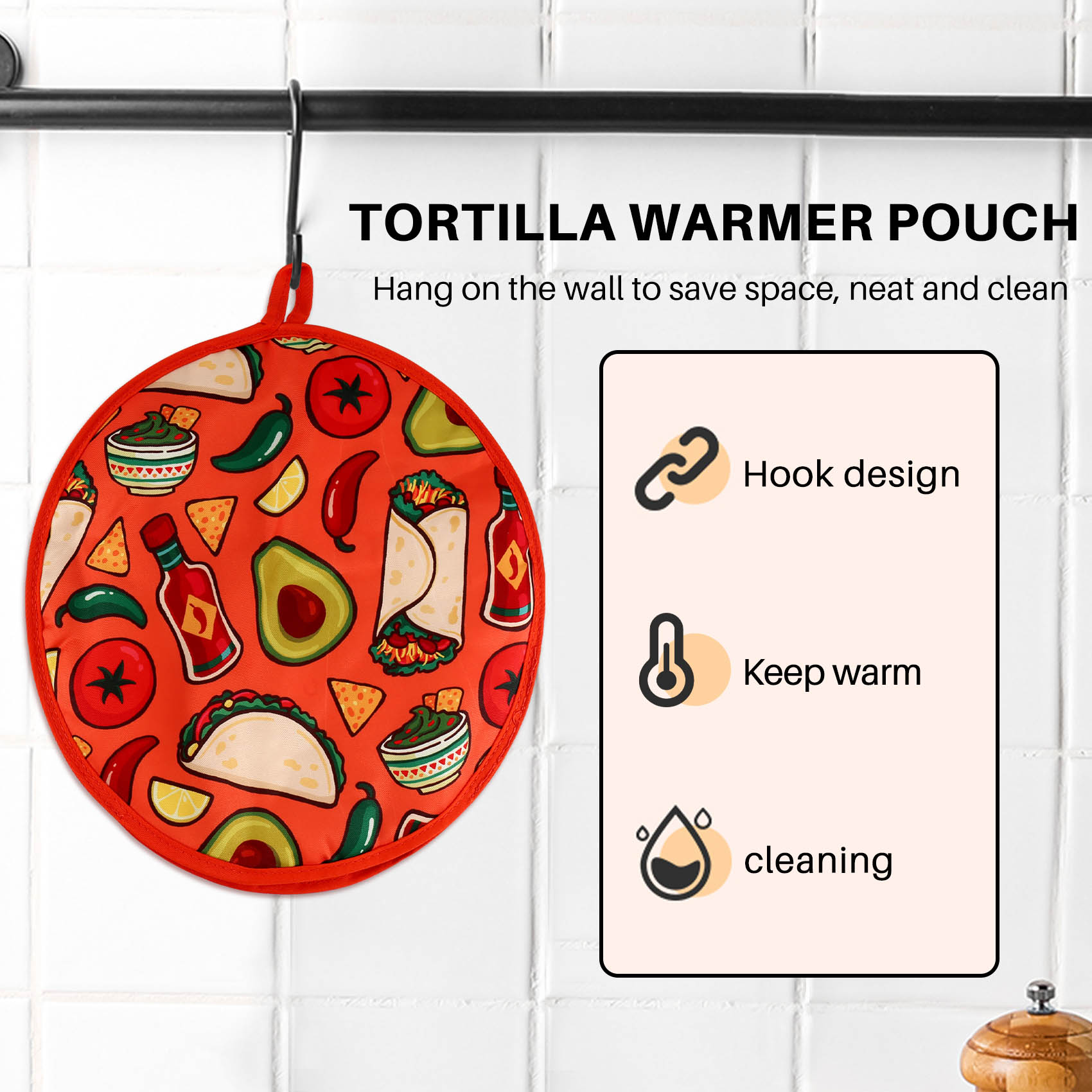12Inch Cloth Bag For Burrito,P - Tortilla Warmer Cloth ulasan dan harga