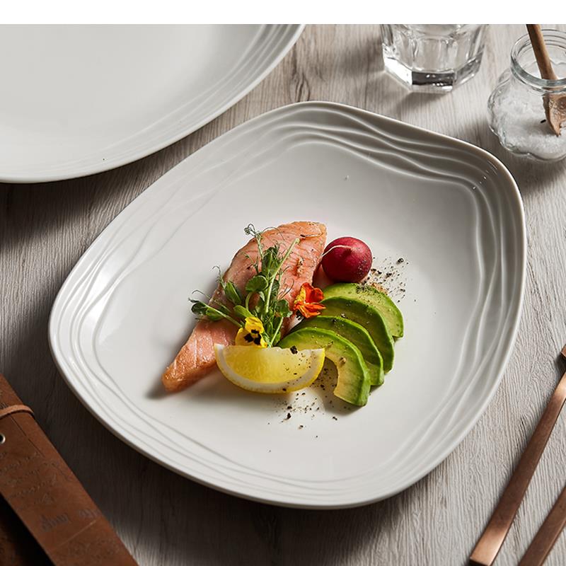 Simple Ceramic Dinner Plates C - Home Cooking Dinner ulasan dan harga