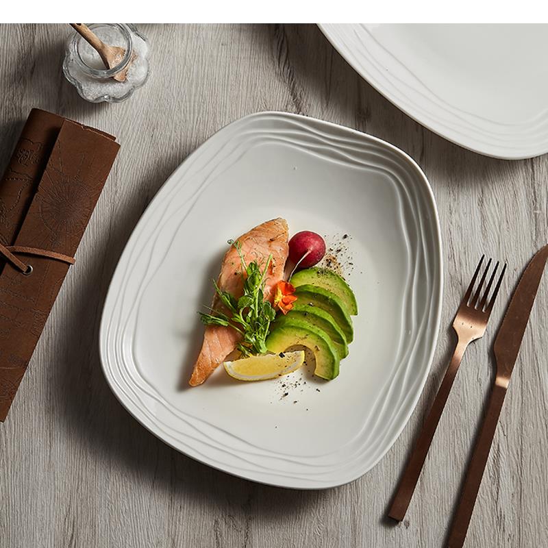 Simple Ceramic Dinner Plates C - Home Cooking Dinner ulasan dan harga