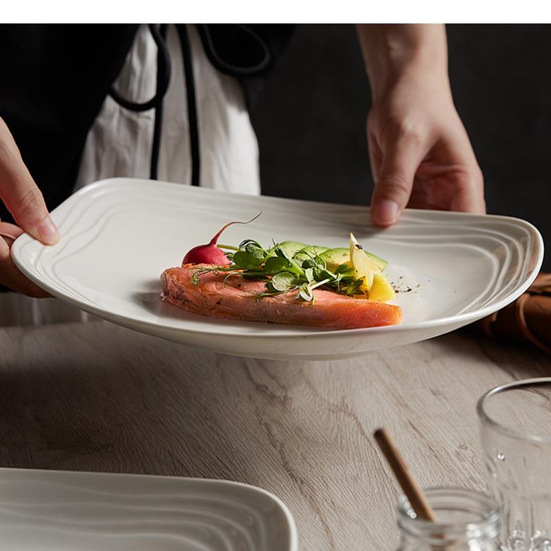 Simple Ceramic Dinner Plates C - Home Cooking Dinner ulasan dan harga