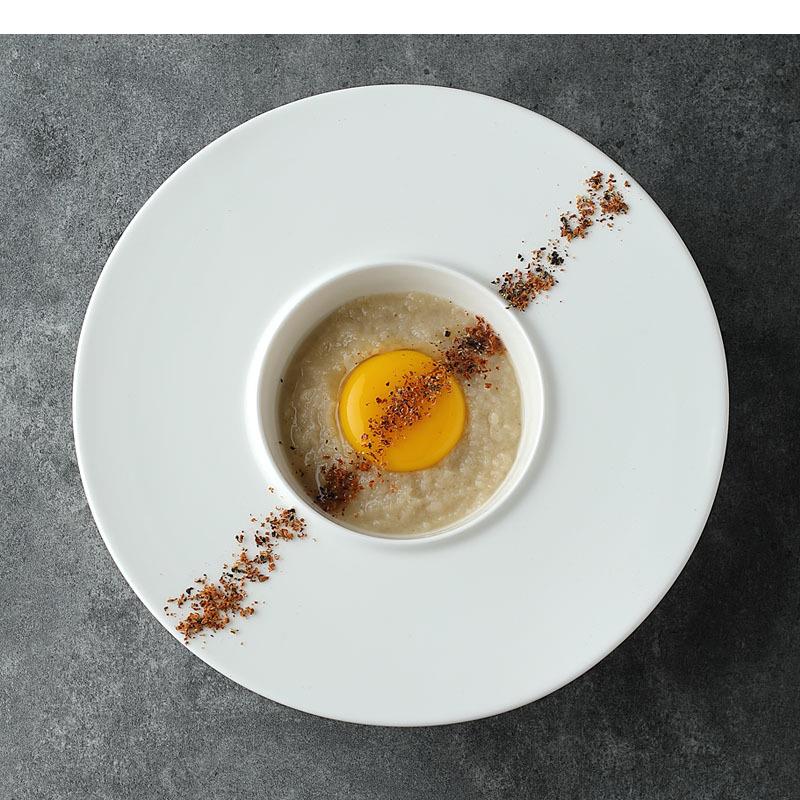 Round Ceramic Dinner Plate Coo - Home Cooking Dinner ulasan dan harga