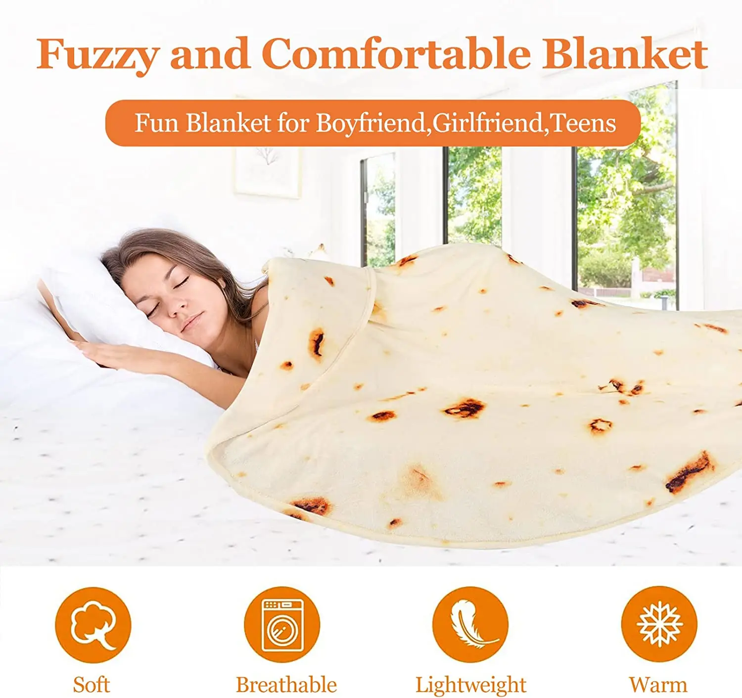 Super Soft Warm Flannel Burrit - Tortilla Warmer Cloth ulasan dan harga
