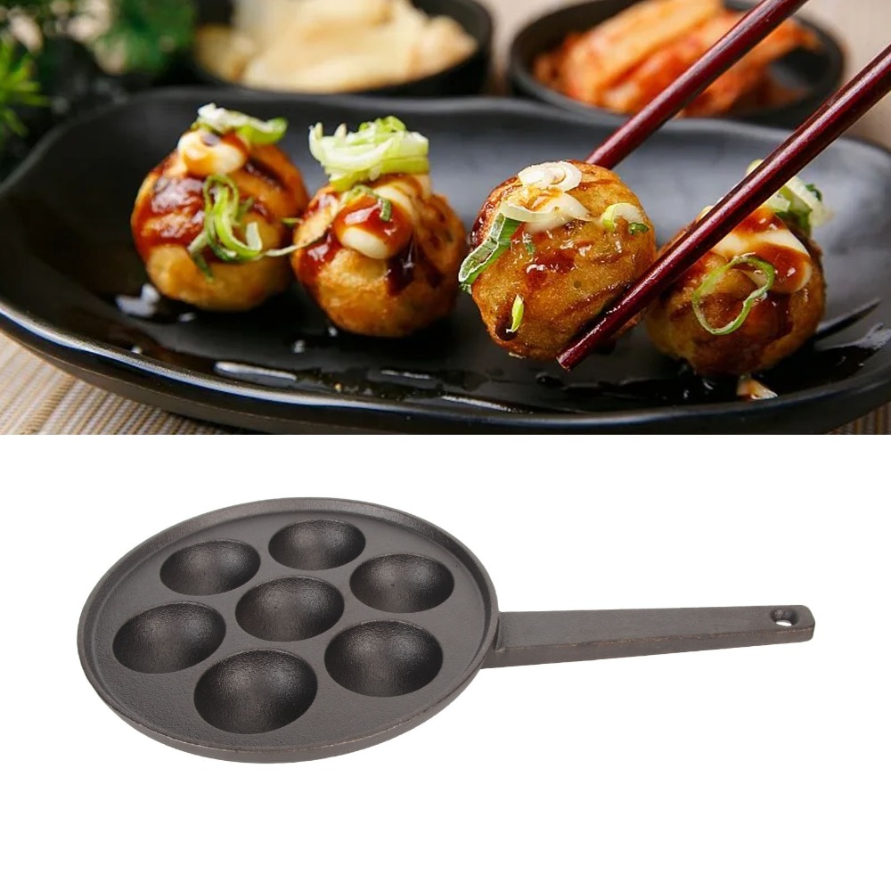Cast Iron Takoyaki Pan 2.17in  - Takoyaki Pan Cast ulasan dan harga