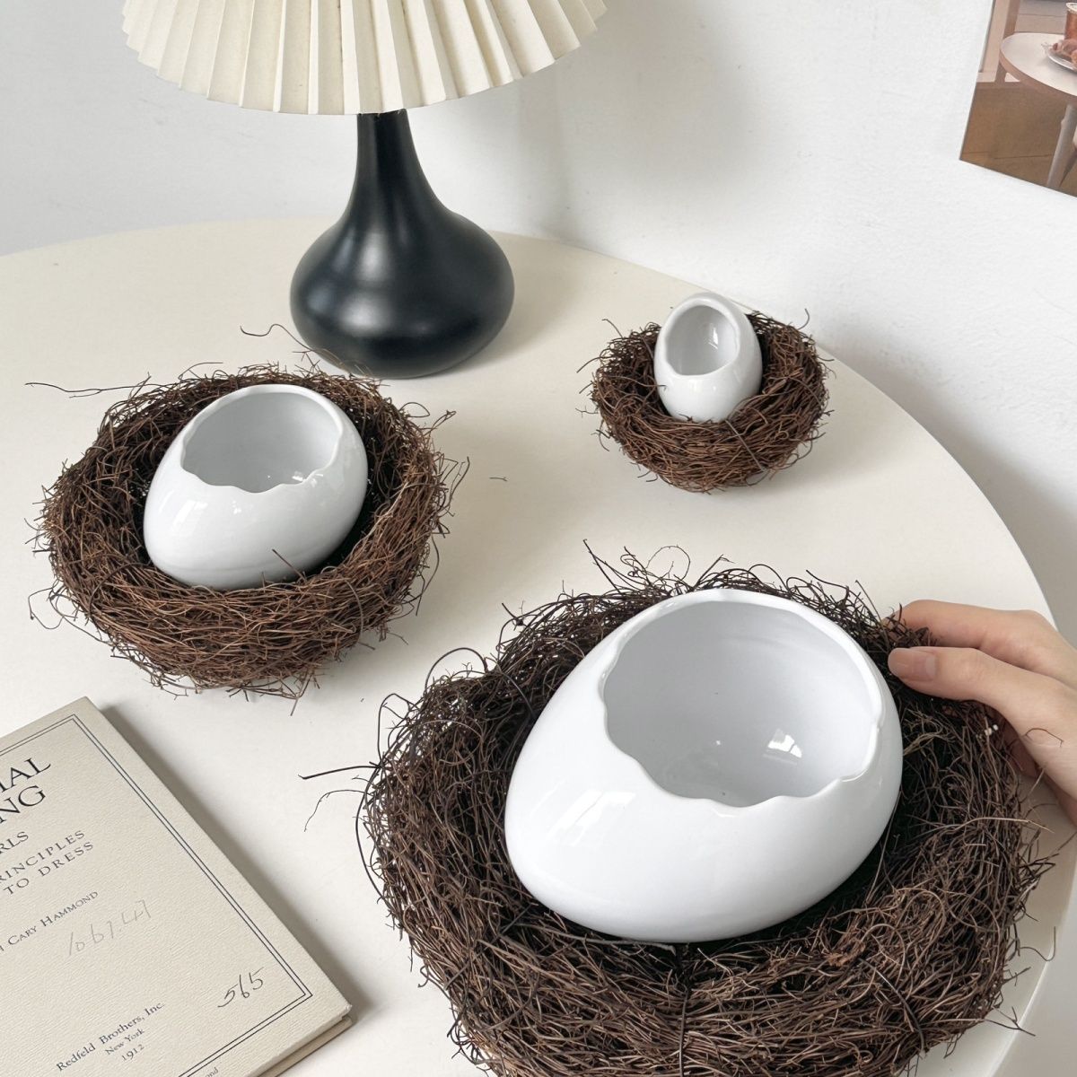 Modern Bird's Nest Ostrich Whi - Home Cooking Dinner ulasan dan harga