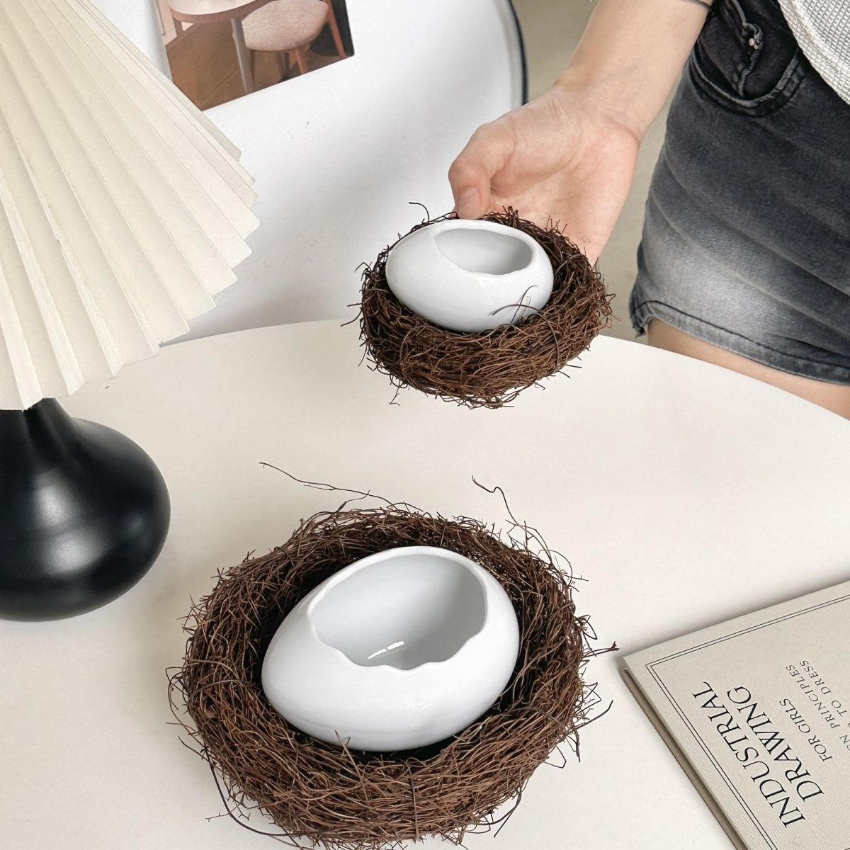 Modern Bird's Nest Ostrich Whi - Home Cooking Dinner ulasan dan harga