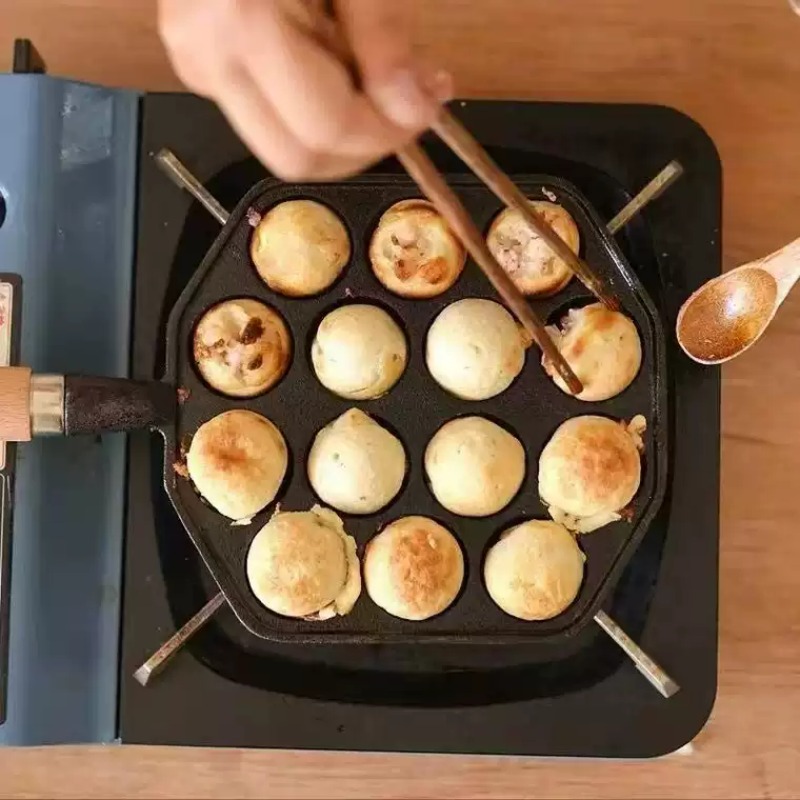 Cast Iron Non-Stick Egg Pan (U - Takoyaki Pan Cast ulasan dan harga