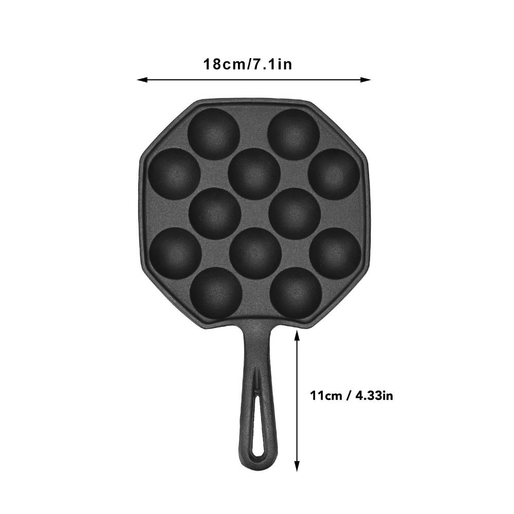 Cast Iron Egg Puff Frying Pan  - Takoyaki Pan Cast ulasan dan harga