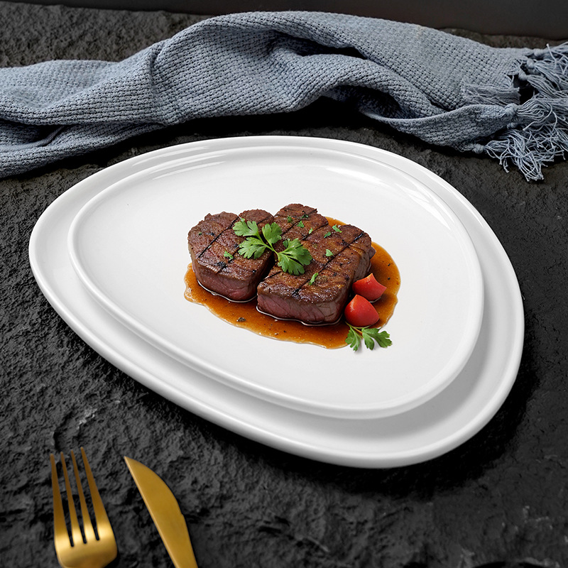 European White Porcelain Dinne - Home Cooking Dinner ulasan dan harga