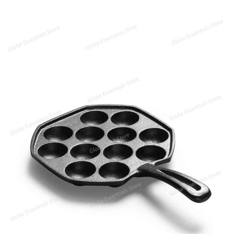 12 Hole Takoyaki Pan Wooden Ha - Takoyaki Pan Cast ulasan dan harga