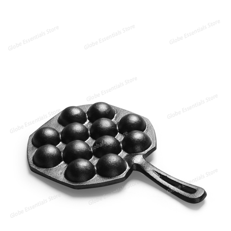 12 Hole Takoyaki Pan Wooden Ha - Takoyaki Pan Cast ulasan dan harga