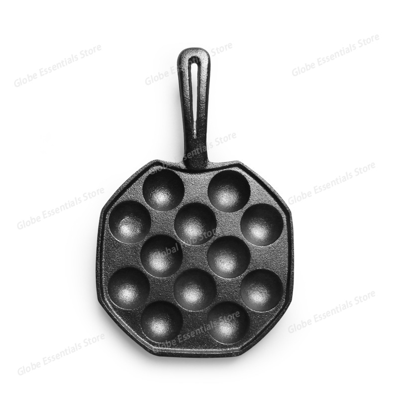 12 Hole Takoyaki Pan Wooden Ha - Takoyaki Pan Cast ulasan dan harga