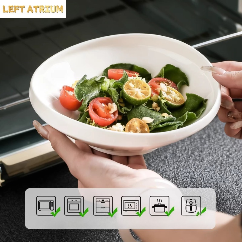 7-inch Uniquely Shaped White C - Home Cooking Dinner ulasan dan harga