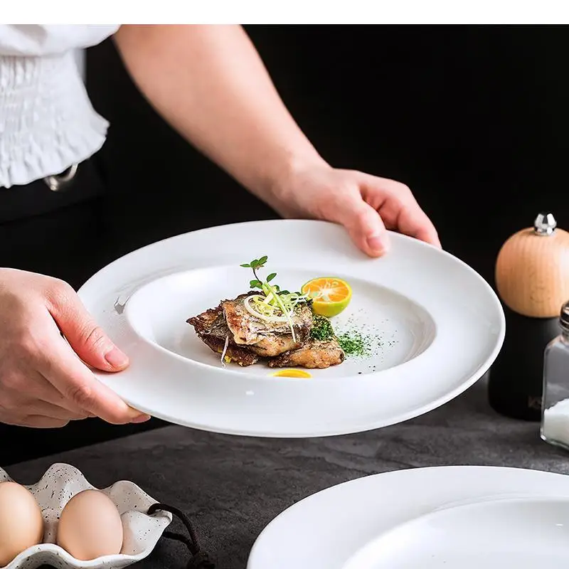 Simple Round Cutlery Ceramic P - Home Cooking Dinner ulasan dan harga