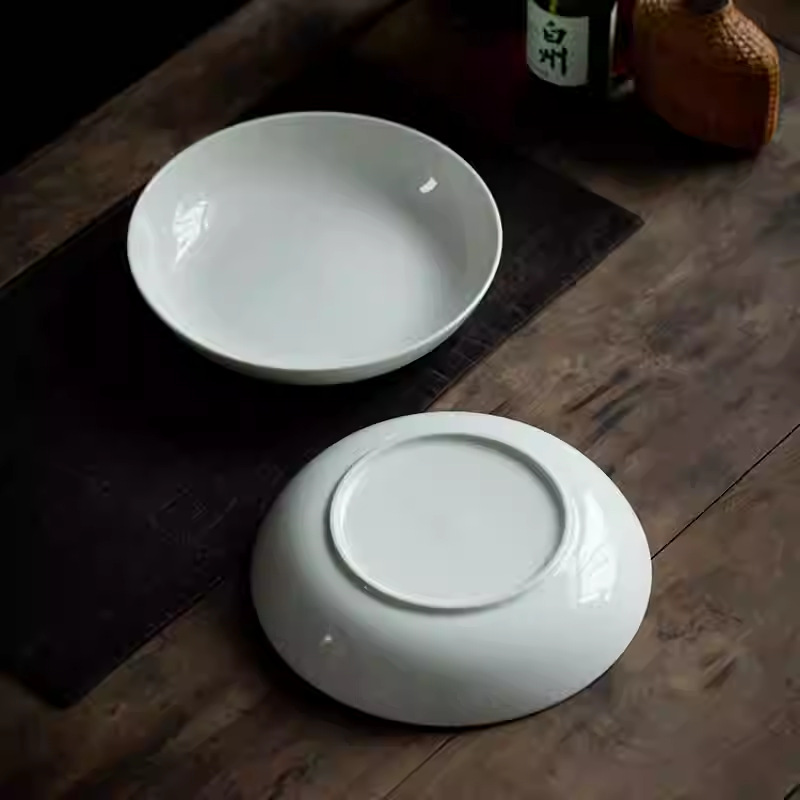 9.6 Inch White Porcelain Deep  - Home Cooking Dinner ulasan dan harga