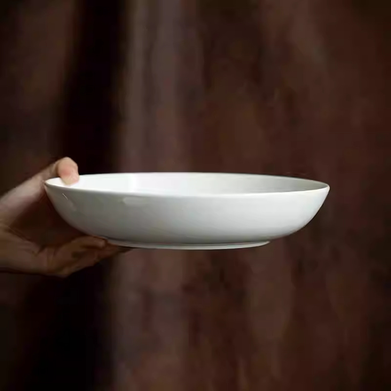 9.6 Inch White Porcelain Deep  - Home Cooking Dinner ulasan dan harga