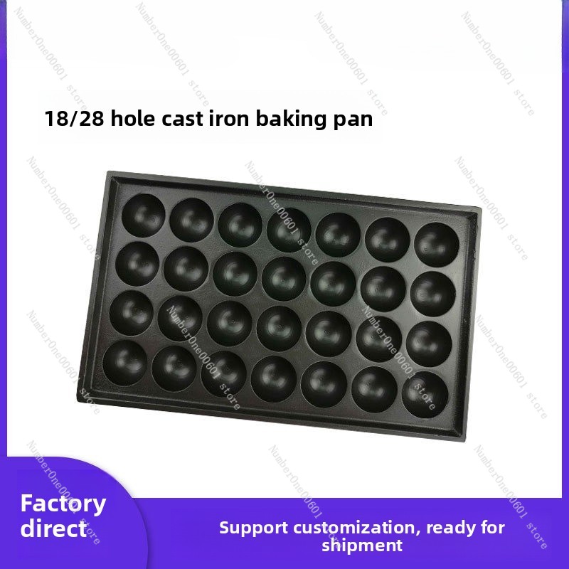 28 Hole Cast Iron Takoyaki Gri - Takoyaki Pan Cast ulasan dan harga