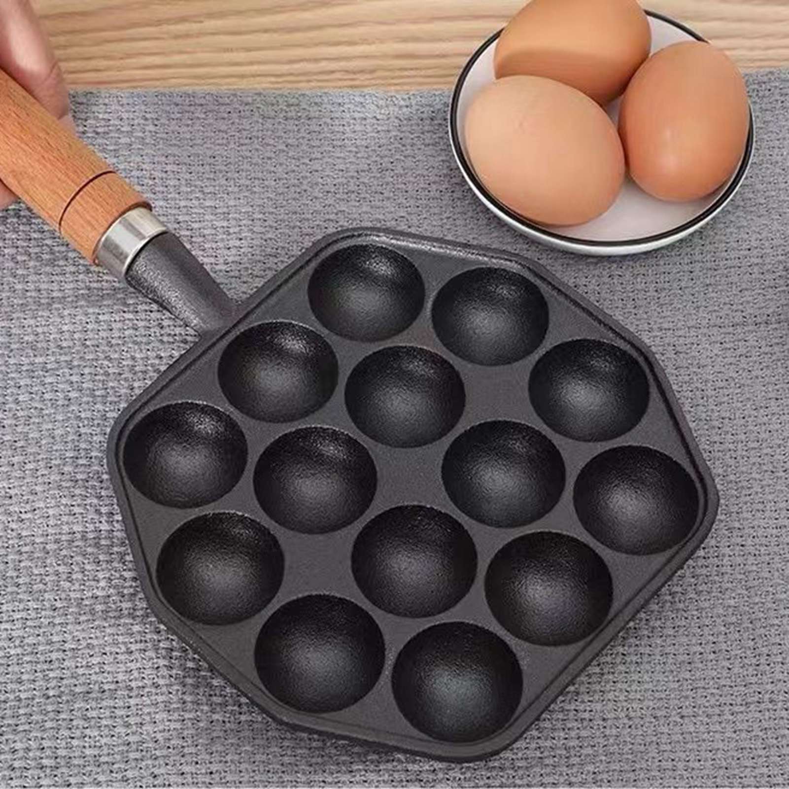 Takoyaki Grill Pan Easy To Cle - Takoyaki Pan Cast ulasan dan harga