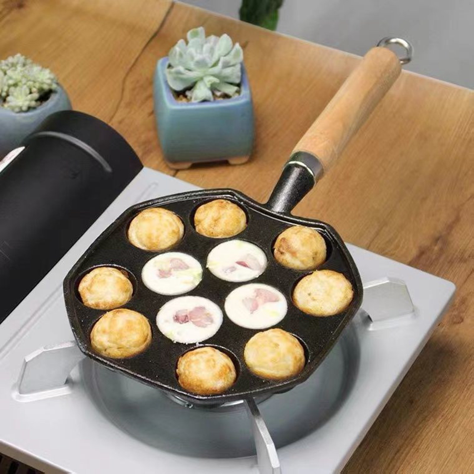 Takoyaki Grill Pan Easy To Cle - Takoyaki Pan Cast ulasan dan harga