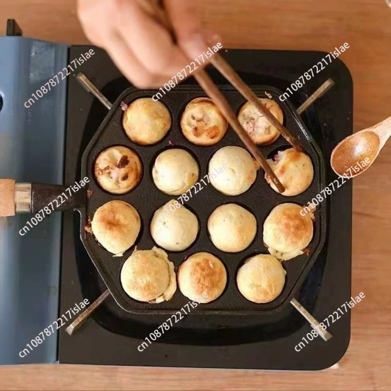 14 Holes Non-stick Takoyaki Pa - Takoyaki Pan Cast ulasan dan harga